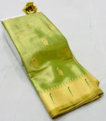 Pure Jari Tissue Single Muniya Paithani - Image 4