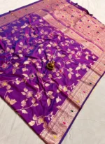 Gorgeous Banarasi Designer Saree - Image 8