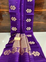 Pure khaddi Ktan Silk Saree - Image 6
