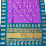 Meena Koyri Border Kadiyal Paithani Silk Saree - Image 8