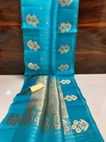 Pure khaddi Ktan Silk Saree - Image 4