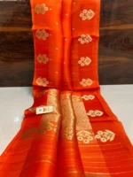 Pure khaddi Ktan Silk Saree - Image 3