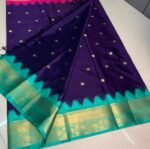 Ganga-Jamuna Border Katan Silk Saree - Image 4