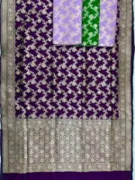 Khaddi Ktaan Upada Silk Saree Golden Colour Zari Work - Image 9