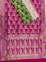 Khaddi Ktaan Upada Silk Saree Golden Colour Zari Work - Image 8