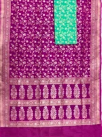 Khaddi Ktaan Upada Silk Saree Golden Colour Zari Work - Image 11