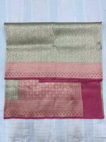 Pure Ktaan Khaddi Silk Saree Broked Design Saree