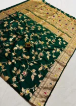 Gorgeous Banarasi Designer Saree - Image 4