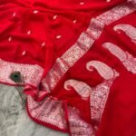 Banarsi Khaddi Chiffon Saree