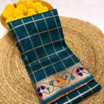Full Chex Silk Saree
