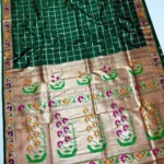 Full Chex Silk Saree - Image 2
