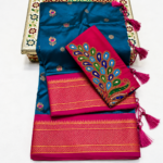 Premium Aariwork Paithani Saree - Image 3