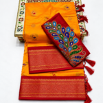 Premium Aariwork Paithani Saree - Image 4