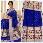 Fancy Lotus Muniya Premium Silk Saree - Image 3