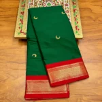 Chandrakor Kadiyal Paithani – Navratri 9 Colour Collection - Image 3