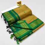 Lata Cotton Gadwal Saree – Contrast Pallu Collection - Image 5