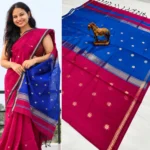 Premium Maheshwari Silk Cotton Saree - Image 2