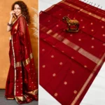 Premium Maheshwari Silk Cotton Saree - Image 3
