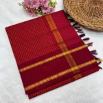 Arani Cotton Gadwal Saree with Ghonda Work - Image 3