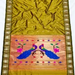 Black Pure Silk Handcrafted Paithani Saree - Image 2