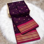 Peacock Parrot Brocade Paithani Saree - Image 3