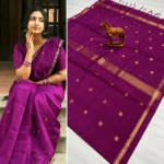 Premium Maheshwari Silk Cotton Saree - Image 5