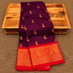 Vasuki Meena Muniya Tana Silk Paithani Saree - Image 4