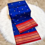 Peacock Parrot Brocade Paithani Saree