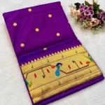 Brocade Mor Popat Premium Soft Silk Paithani Saree - Image 2