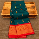 Vasuki Meena Muniya Tana Silk Paithani Saree - Image 3