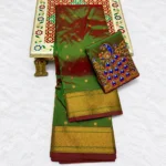 Premium Kalanjali 4×1 Peacock Pure Tana Soft Silk Paithani - Image 4