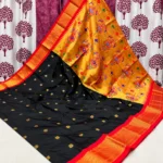 Kadiyal Border Pure Silk Paithani Saree - Image 4
