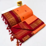 Lata Cotton Gadwal Saree – Contrast Pallu Collection