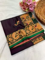 Peshwai Satin Silk Saree - Image 4
